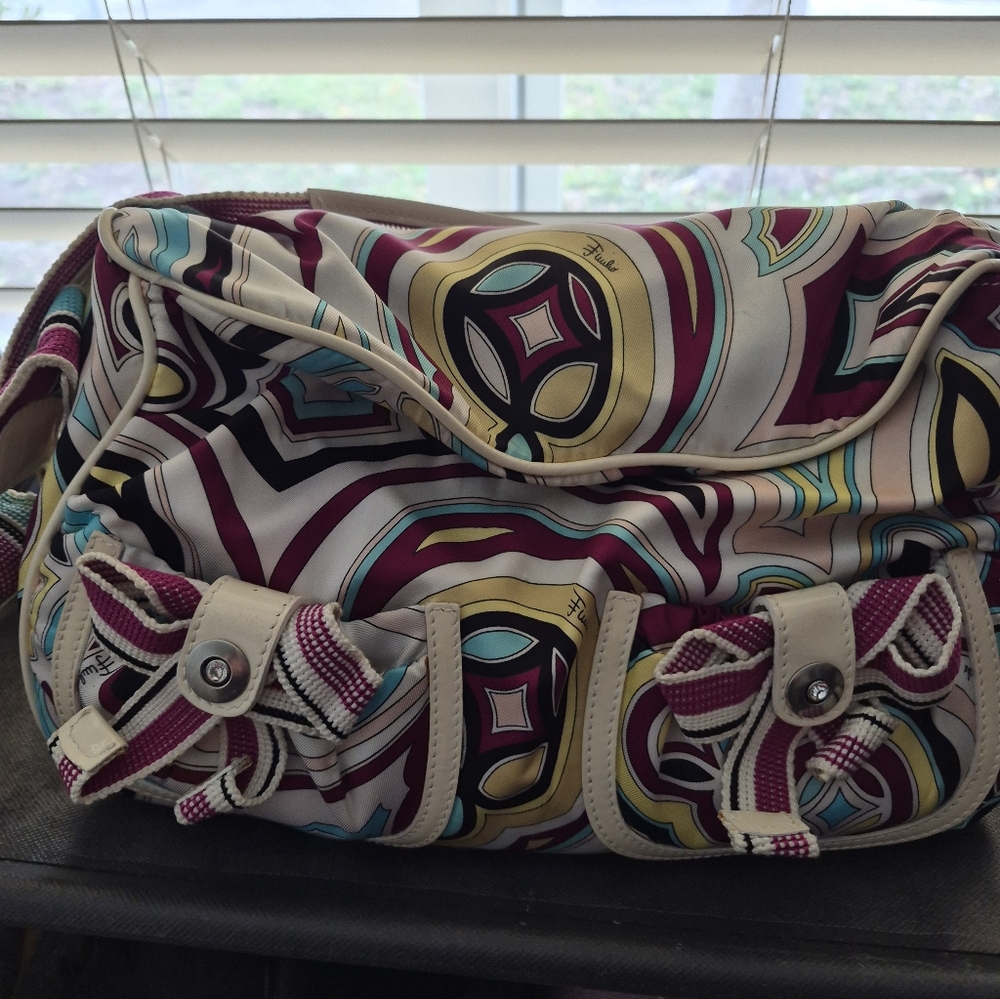Emilio Pucci Vibrant Geometric Shoulder Bag - Picture 10 of 12